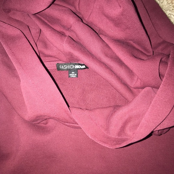 WORN ONCE Fashion Nova Maroon/Burgundy Set - Picture 8 of 8